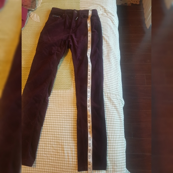 Calvin Klein Jeans - Velvet Look High Rise Ankle Skinny - Picture 3 of 3